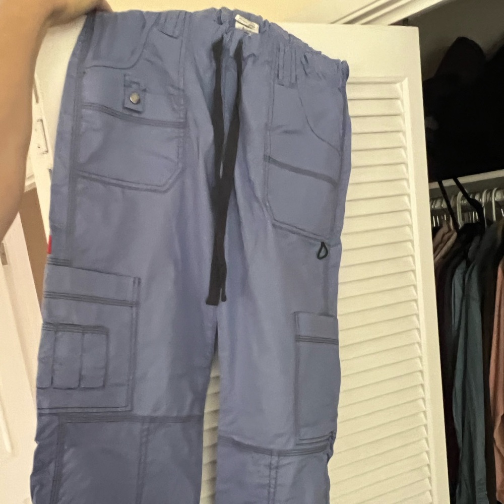 Dickies small tall scrub pants light blue